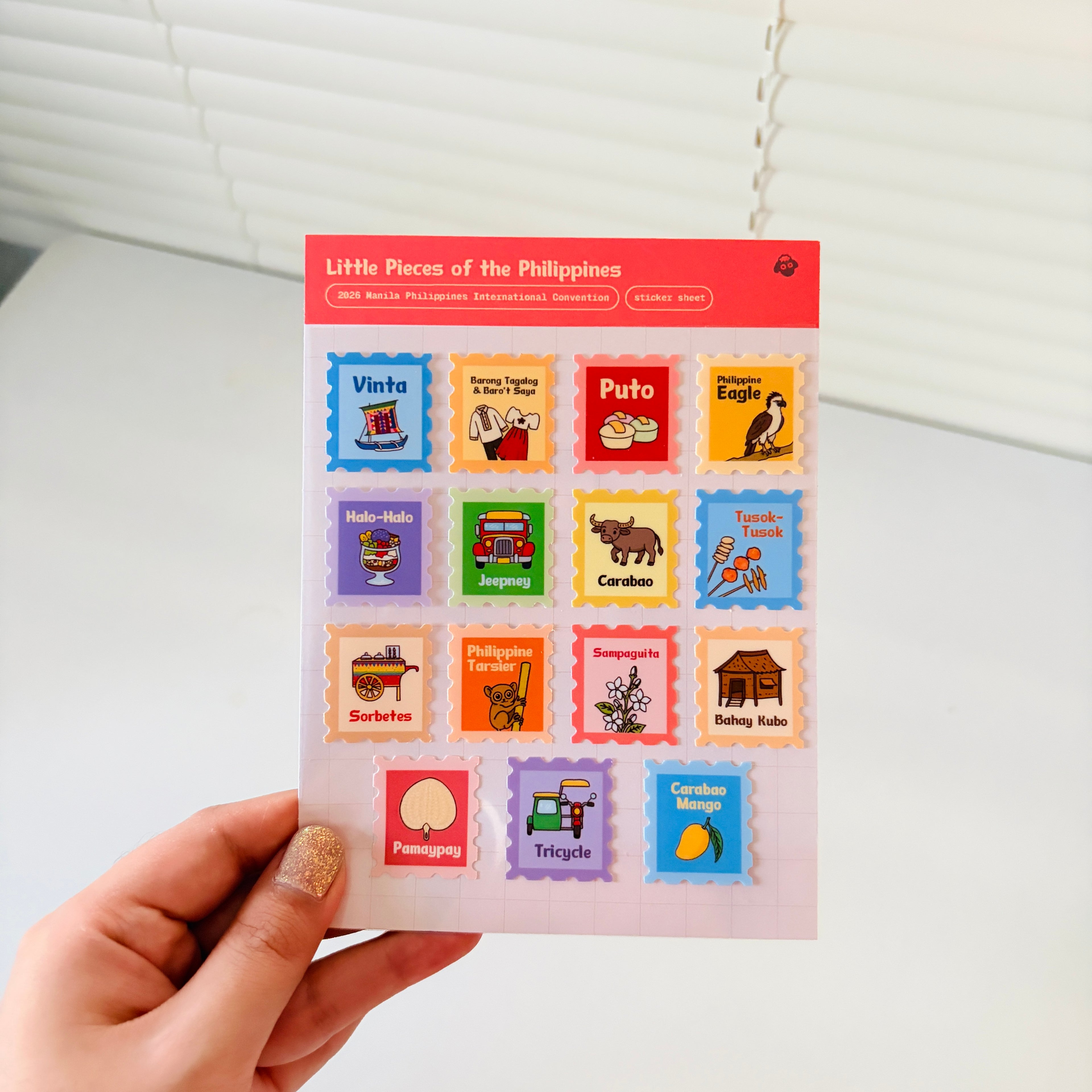 Little Pieces of the Philippines Sticker Sheet - ‘26 Manila IC