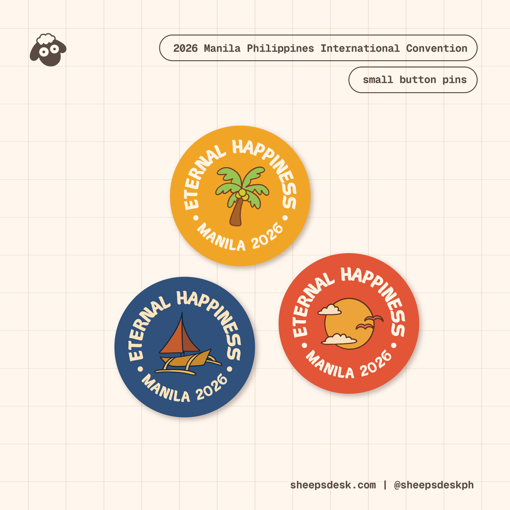 ‘26 Manila IC Small Button Pins
