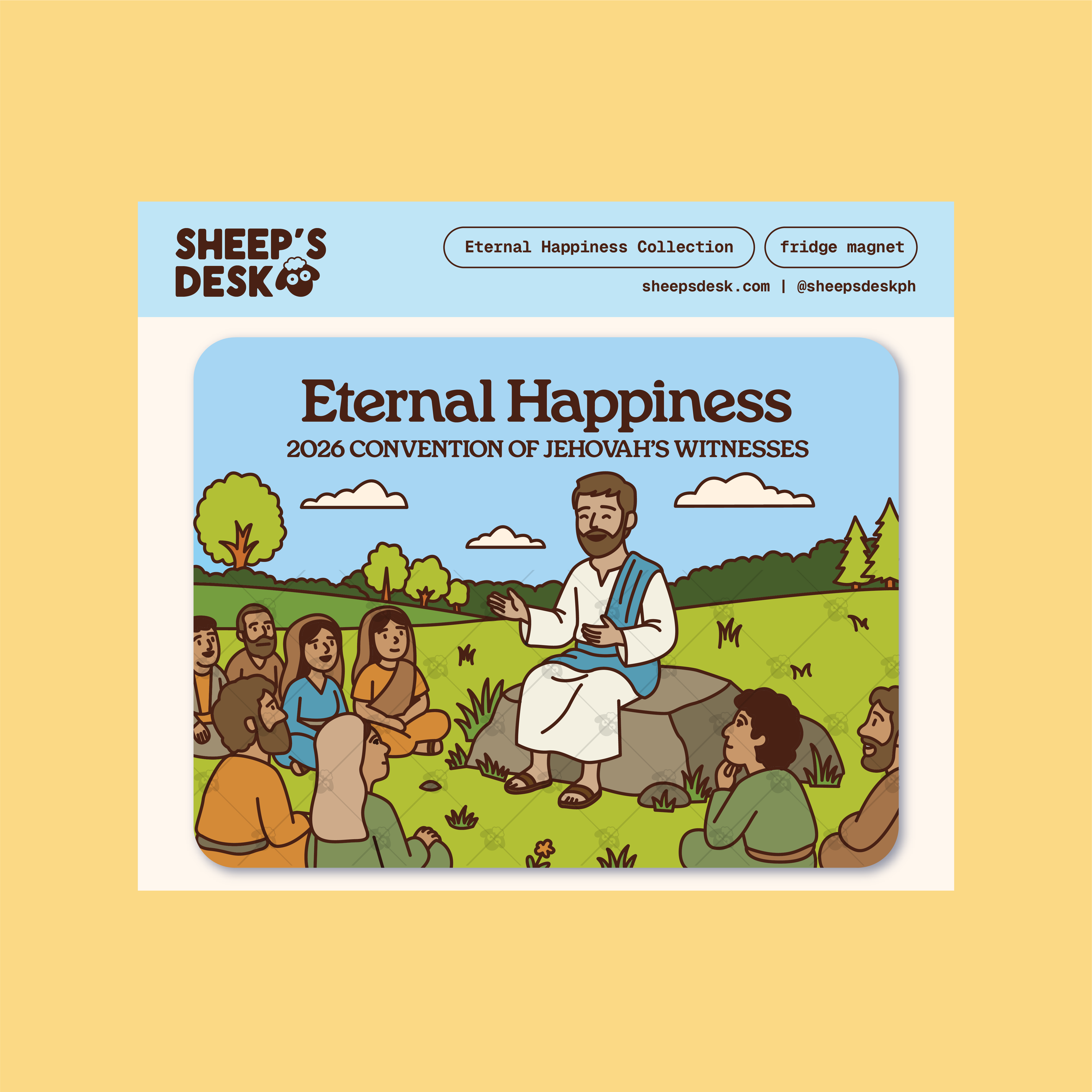 Eternal Happiness Convention Fridge Magnets