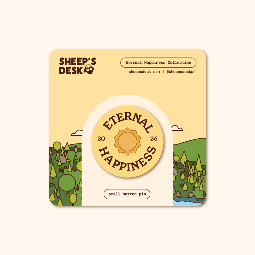 Eternal Happiness Small Button Pin