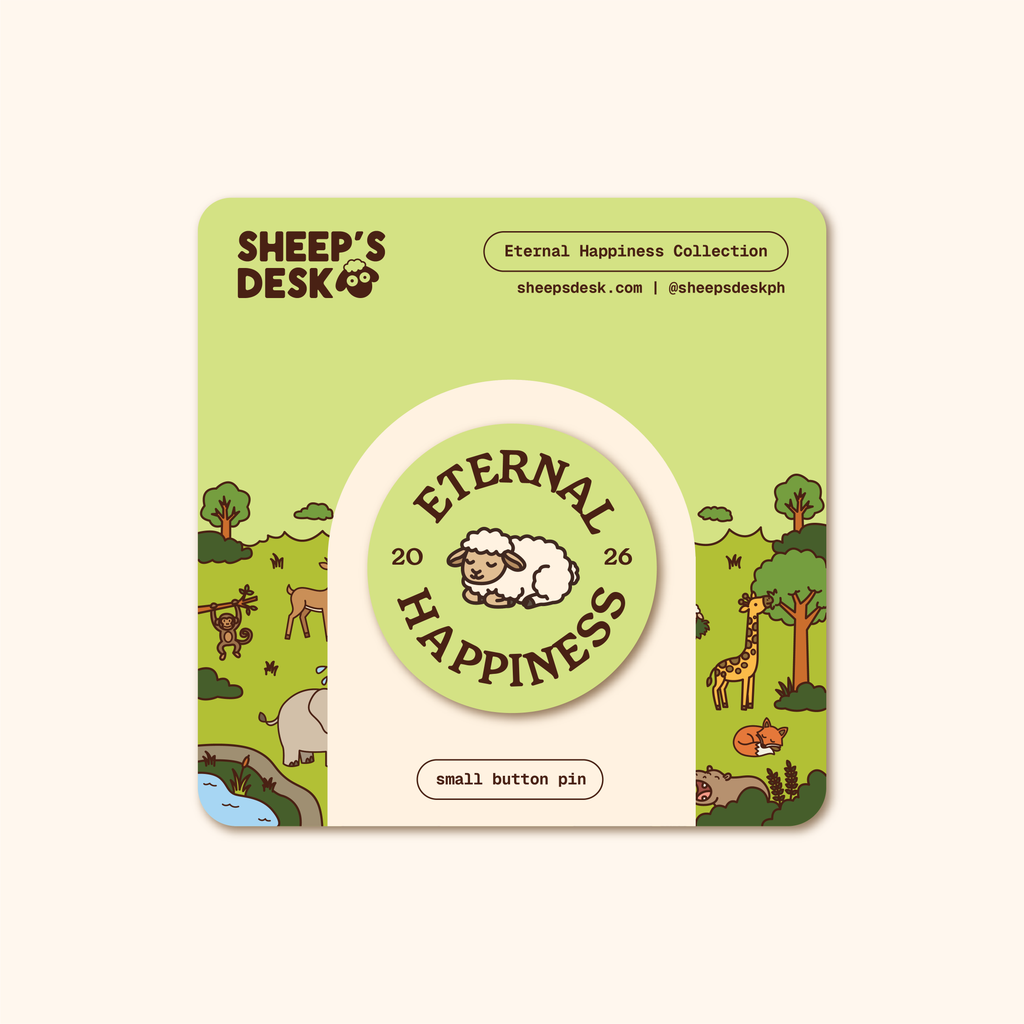 Eternal Happiness Small Button Pin